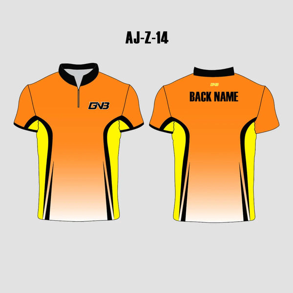 AJZ14 Orange Yellow Custom Archery Team Jerseys