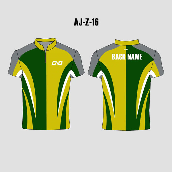 AJZ16 Green/Yellow/Gray Custom Archery Club Jerseys