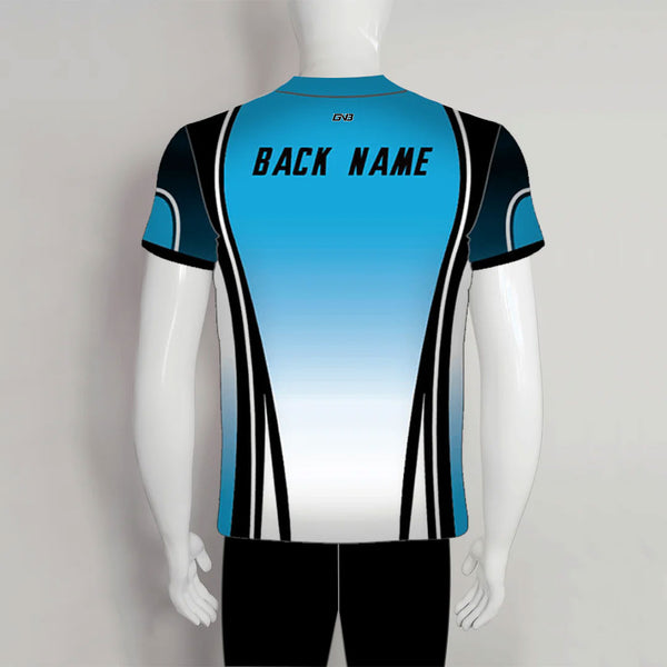 AJZ17 Blue/Black/White Custom Archery Jerseys