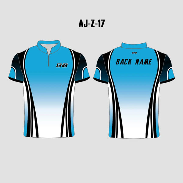 AJZ17 Blue/Black/White Custom Archery Jerseys