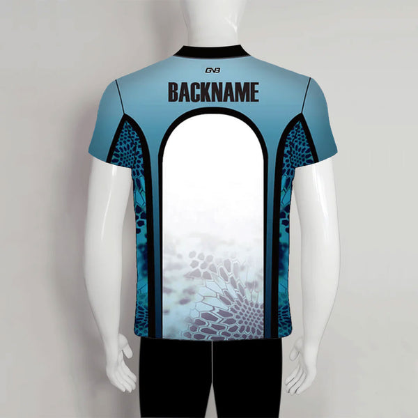 AJZ19 Blue Black Custom Performance Archery Jerseys