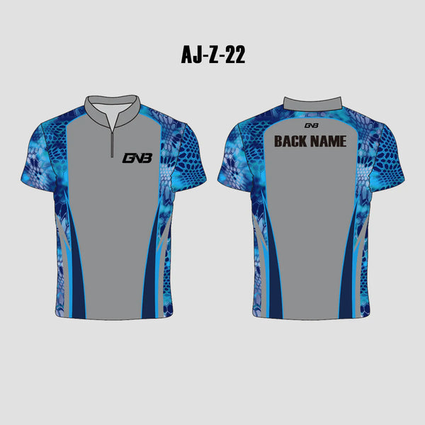 AJZ22 Performance Custom Gray Archery Jerseys