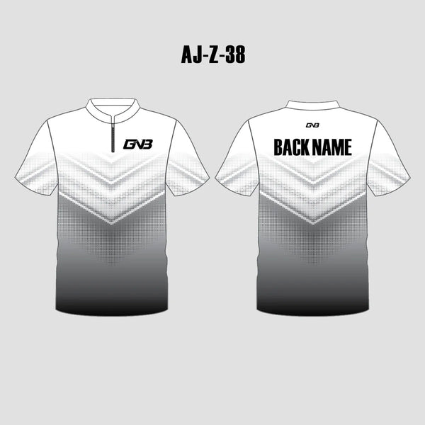 AJZ38 White Gray Custom Cool Archery Shooting Shirts