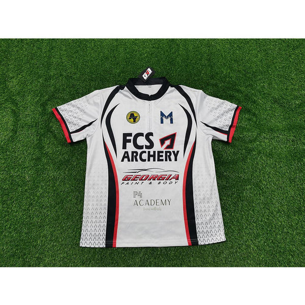 AJZ13 Performance Gray Custom Archery Team Shirts