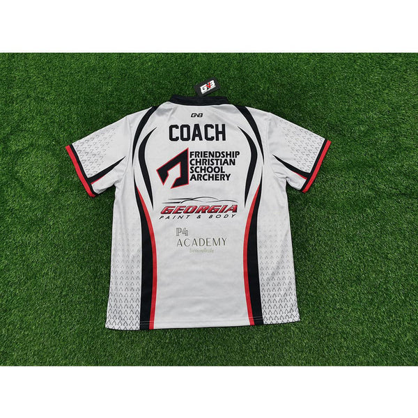AJZ13 Performance Gray Custom Archery Team Shirts