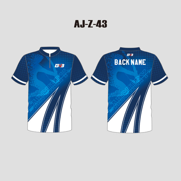 AJZ43 Archer Themed Blue Custom Archery Shooter Jerseys