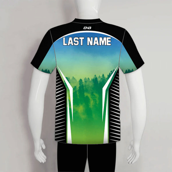 AJZ42 Green Forest Custom Bowhunting Archery Shooter Jerseys