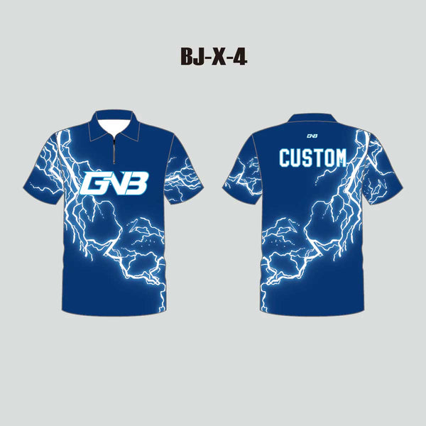 BJX4 Lightning Men's and Women's Custom Bowling Sublimated Jerseys