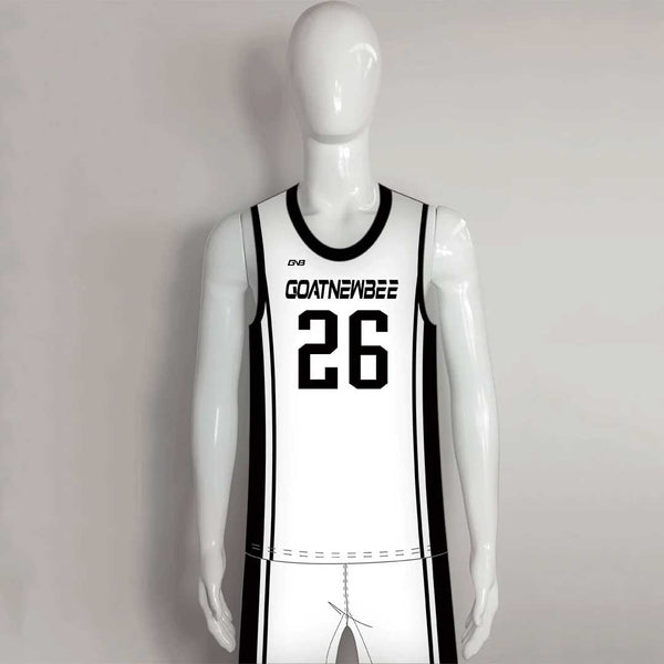 BSKX14 Custom Sublimation White Blank Basketball Uniforms