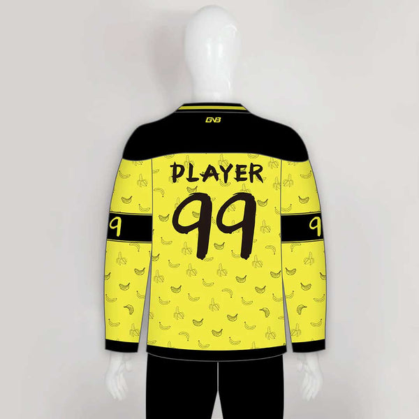 HJC165 Go Bananas Sublimated Custom Made Hockey Jerseys