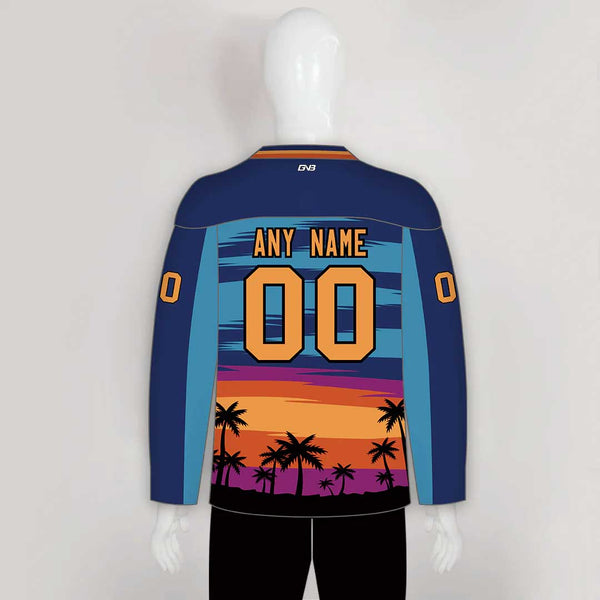 HJC169 California Beach Sublimated Custom Made Hockey Jerseys