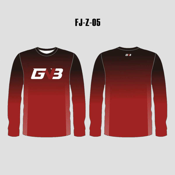FJZ05 Sublimated Custom Pro Tournament Fishing Jerseys Crew Neck