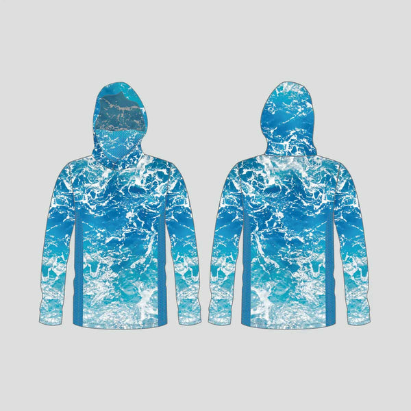 FHX08 Ocean Surface Custom Performance Fishing Hoodies