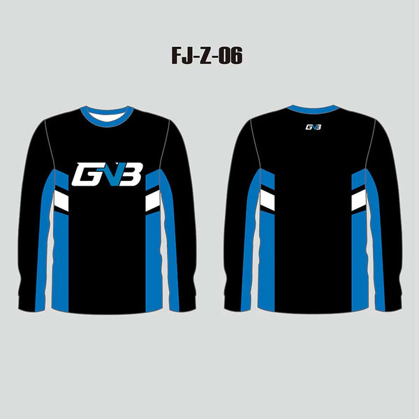 FJZ06 Sublimated Custom Youth Kids Fishing Jerseys Crew Neck
