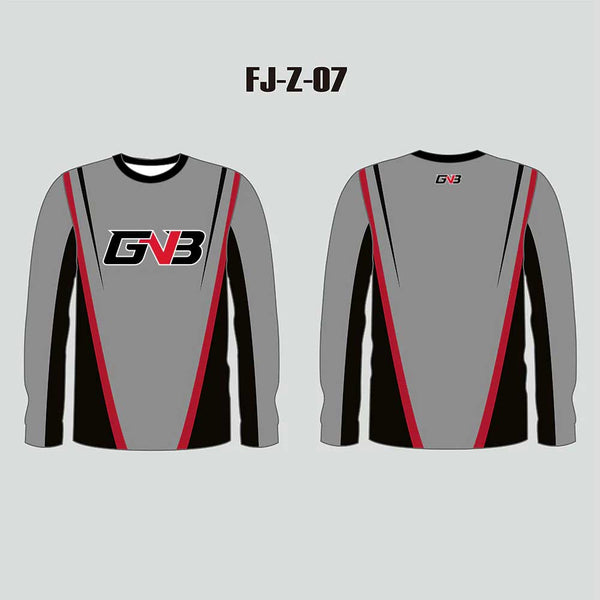FJZ07 Sublimated UV Custom Blank Fishing Jerseys Crew Neck