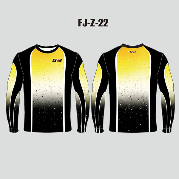 FJZ22 Water Drops on Glass Performance Custom Fishing Shirts