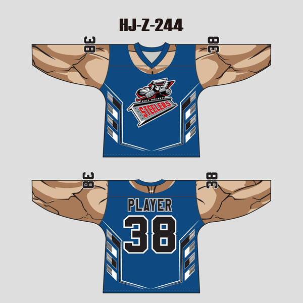 HJZ244 Muscle Man Sublimated Custom Hockey Jerseys