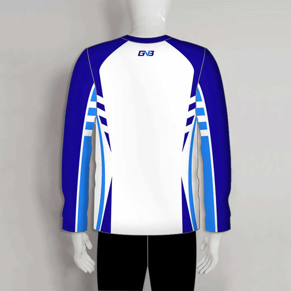 FJZ09 Sublimated Light Weight Long Sleeve Custom Fishing Shirts Crew Neck