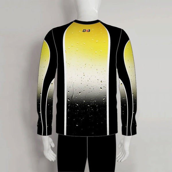 FJZ22 Water Drops on Glass Performance Custom Fishing Shirts