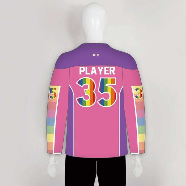 HJZ27 Dabbing Unicorn Sublimated Custom Hockey Jerseys