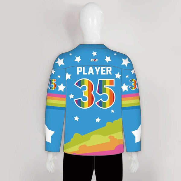 HJZ28 Hilarious Unicorn Custom Sublimated Hockey Jerseys