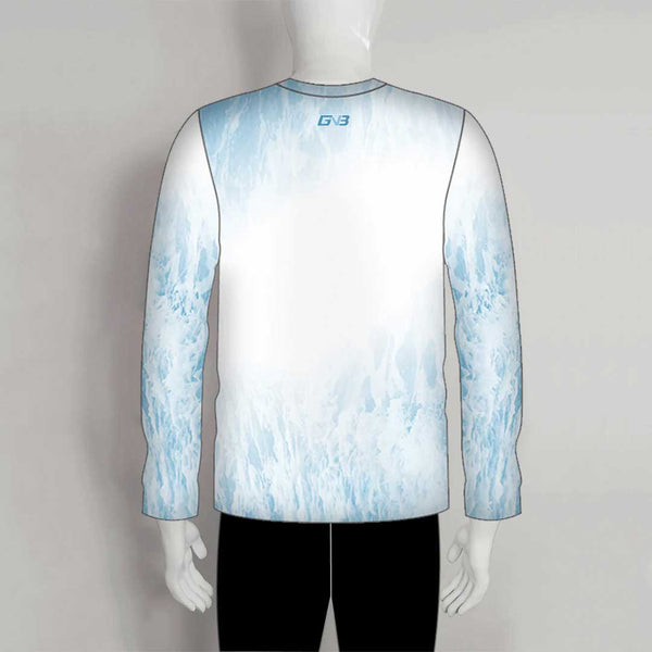 FJZ30 Sea Foam Marble Surface Background Custom Performance Fishing Shirts