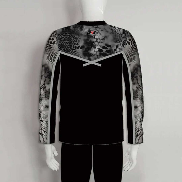 FJZ67 Gray Custom Fishing Jerseys 1/4 Zip