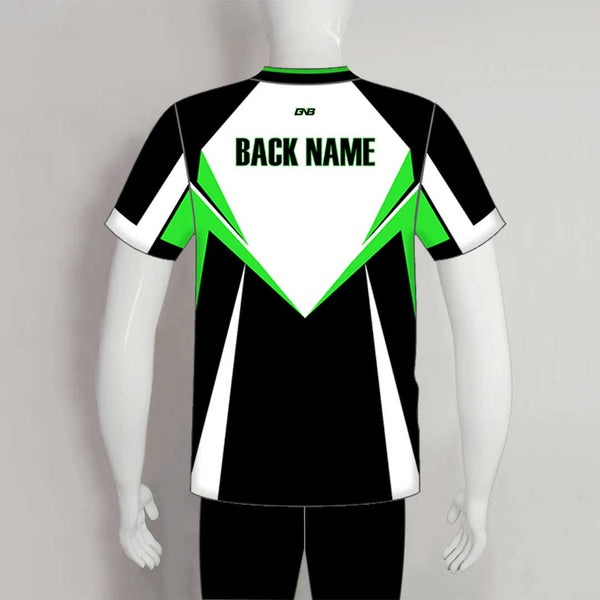 SJZ01 Black White Green Custom Competitive Shooting Jerseys