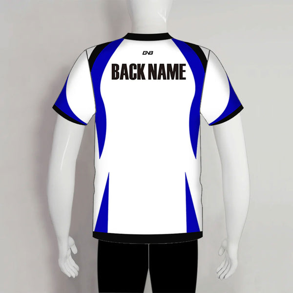 AJZ3 White/Blue/Black Custom Archery Shirts
