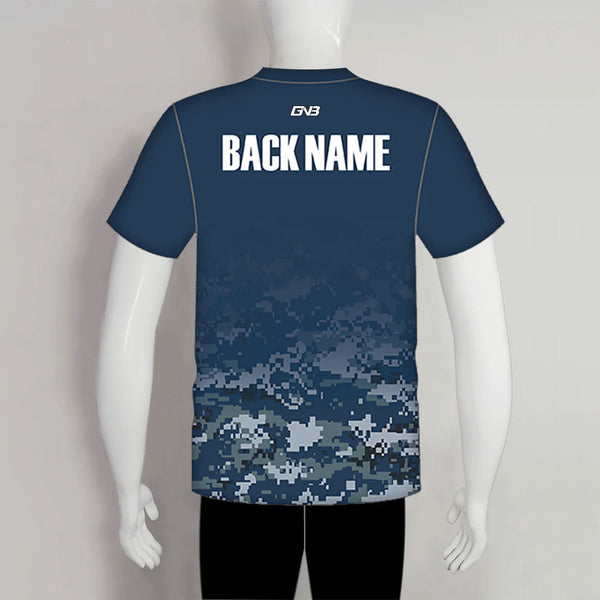 AJX1 Navy Camouflage Custom Archery Shooter Jerseys