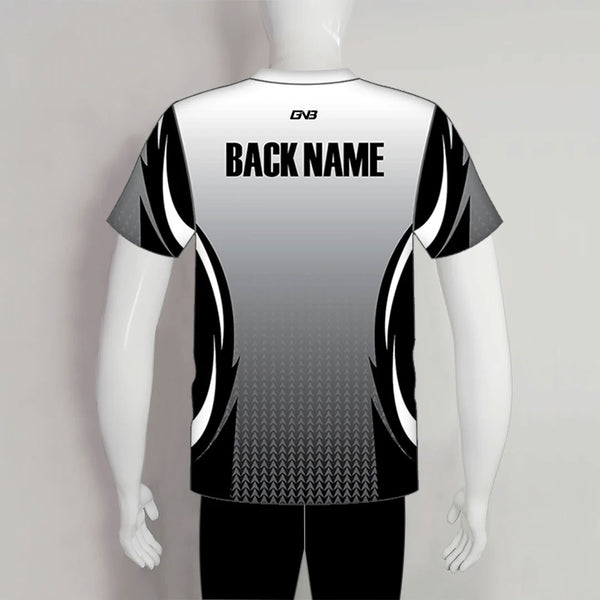 AJZ39 White Black Gray Custom Archery Club Shooter Shirts