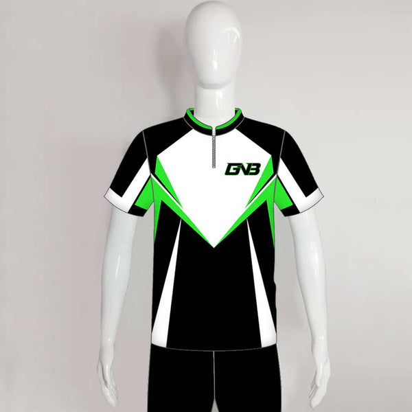 SJZ01 Black White Green Custom Competitive Shooting Jerseys
