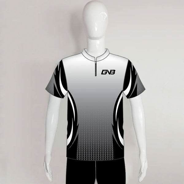 AJZ39 White Black Gray Custom Archery Club Shooter Shirts