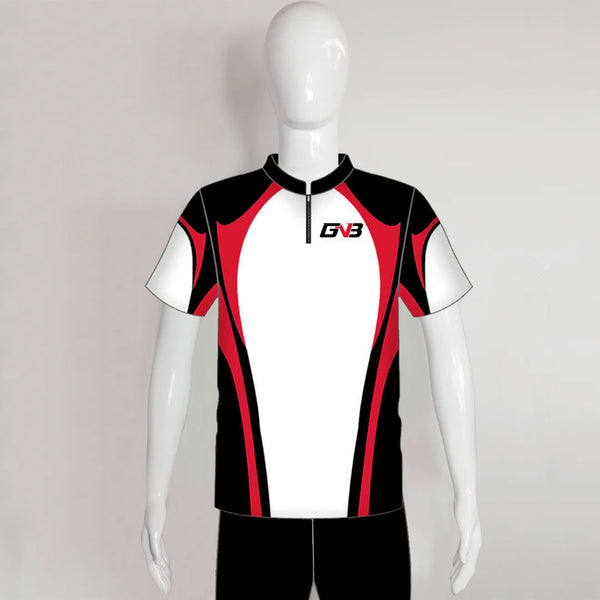AJZ30 Black White Red Custom Archery Jerseys