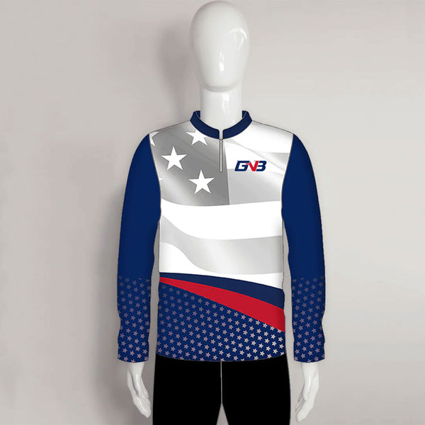 LAJX2 Patriotic Custom Sublimation Long Sleeve Archery Jersey