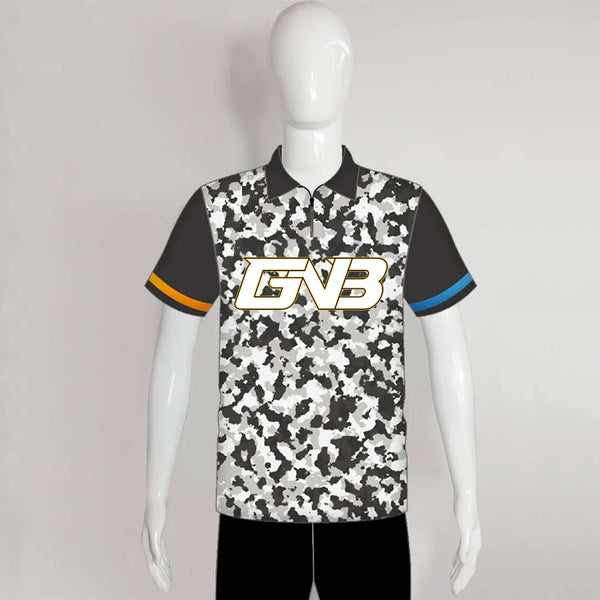 BJX2 Grey White Camo Sublimated Custom Team Bowling Jerseys