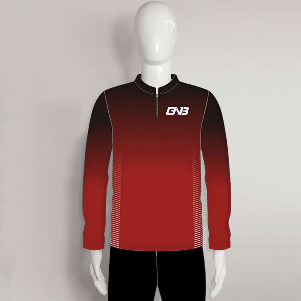 LAJZ10 Gradient Red Custom Long Sleeve Cool Archery Jerseys