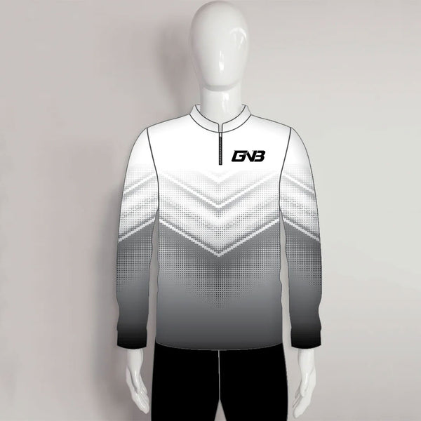 LAJZ18 White Gray Custom Long Sleeve Archery Bowhunting Shirts Jerseys