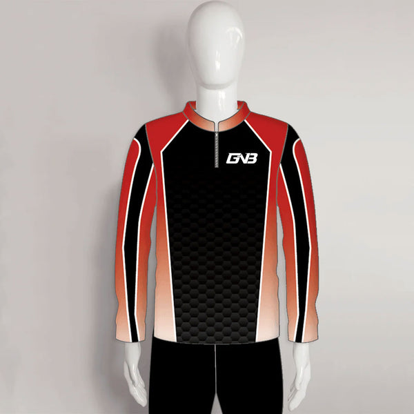 LAJZ21 Black Hexagon Custom Long Sleeve Archery Jerseys