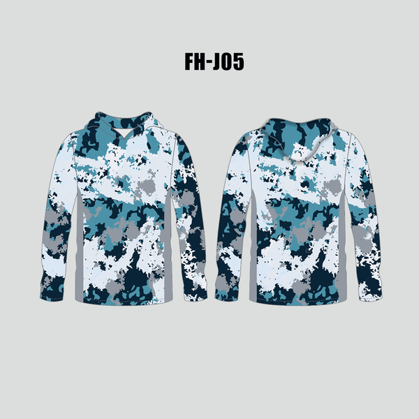 FHJ05 Urban Camouflage Performance Custom Fishing Hoodies - YoungSpeeds