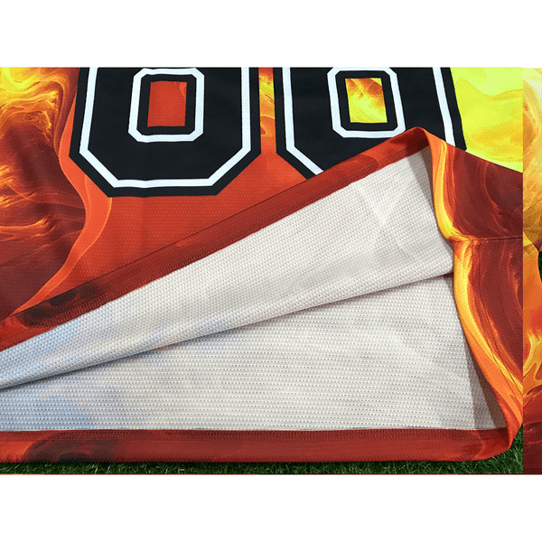HJC152 Fire Skull Head Custom Sublimated Hockey Jerseys - YoungSpeeds