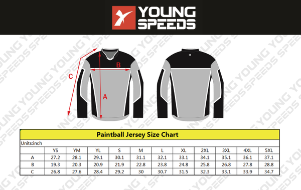 Amigos Custom Paintball Jerseys - YoungSpeeds