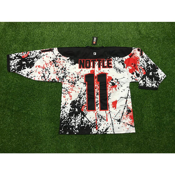 HJC163 Stained Skull Sublimated Custom Hockey Jerseys - YoungSpeeds