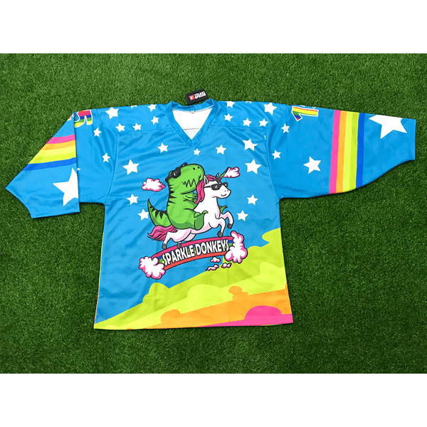 HJZ28 Hilarious Unicorn Custom Sublimated Hockey Jerseys - YoungSpeeds