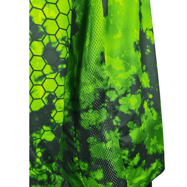 FHX04 Abstract Green Camouflage Custom Performance Fishing Hoodies - YoungSpeeds