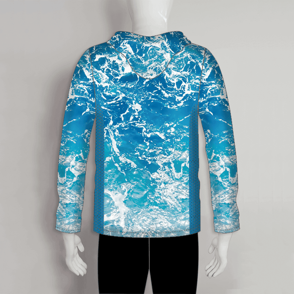 FHX08 Ocean Surface Custom Performance Fishing Hoodies - YoungSpeeds