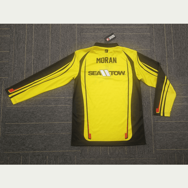 FJC2 Sublimated Yellow Custom Long Sleeve Performance Fishing Jerseys 1/4 Zip - YoungSpeeds