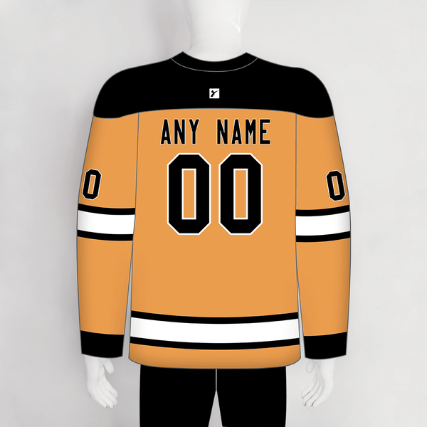 HJC155 Yellow Laced Sublimated Custom Blank Hockey Jerseys - YoungSpeeds