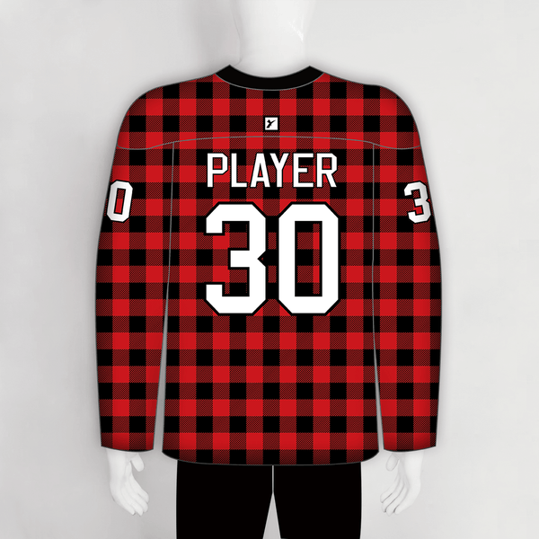 HJCDP24 Scottish Plaid Tartan Blank Custom Sublimated Hockey Jerseys - YoungSpeeds