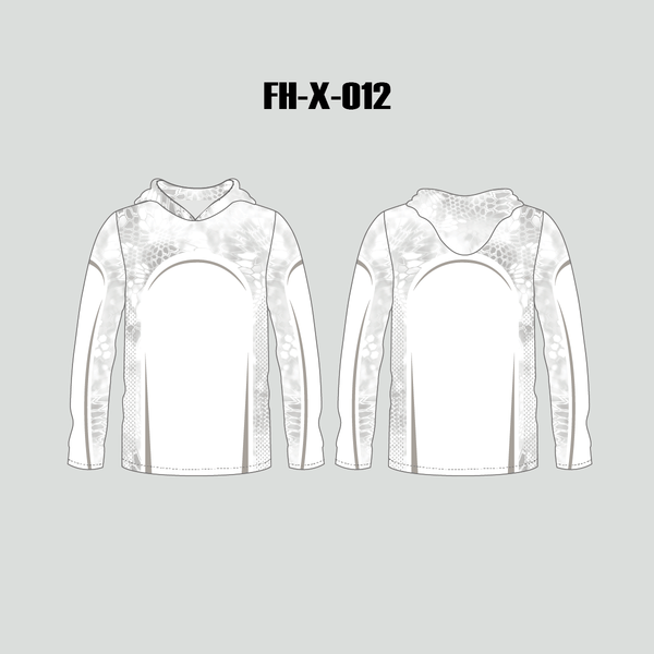 FHX012 Grey Kryptek Camouflage Custom Performance Fishing Hoodies - YoungSpeeds